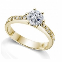 „Kaimbra“ žiedas su deimantais