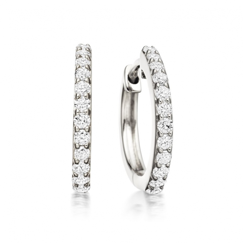 0,24 ct „Midi hoop“ su briliantais