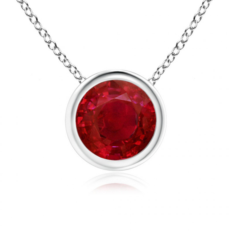 0,05 ct pakabukas „Halo“ su rubinu