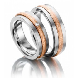 Vestuviniai žiedai „Bordo“