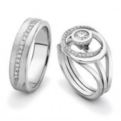 Vestuviniai žiedai „Mars“