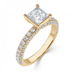 Žiedas „Zola“ su deimantu