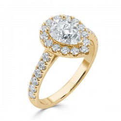 Žiedas „Nala“ su deimantu
