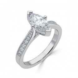Žiedas „Kena“ su deimantu