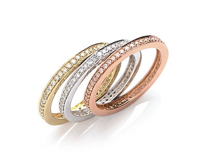 Deimantinės juostelės - vestuviniai žiedai