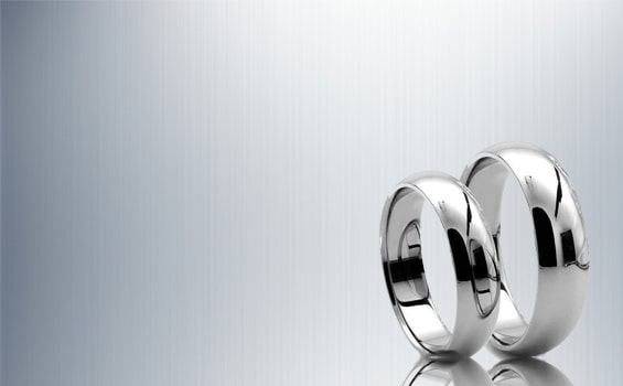 Vestuviniai žiedai iš platinos